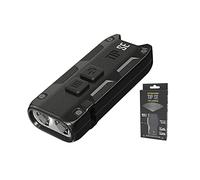 Nitecore TIP SE Mini Flashlight - 700 Lumens LED - Rechargeable USB C - Keychain Torch - Waterproof IP54 with 4 Modes 26g ([Black])