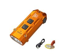 Nitecore TIP3 720-Lumen Rechargeable Keychain Flashlight, 3 Color Temperatures EDC Light, USB-C with Pocket Clip (Orange)