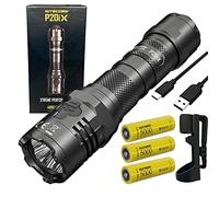 Nitecore Value Bundle P20iX USB-C Type-C USB LED Flashlight - 4000 Lumen - w/Premium Accessories- 2X Extra NL2150HPi and Eco-Sensa Belt Holster