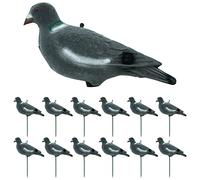 Nitehawk 12 x Flocked Full Body Hunting Shooting Fake Bird Pigeon Decoy