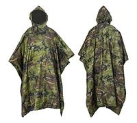 NITEHAWK Camouflage Waterproof Hooded Poncho Outdoor Camping Hiking Rain Cover