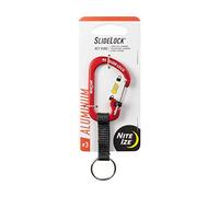 NiteIze CSLAW3-10-R6 Keyring with Carabiner and Webbing, red, Standard Size