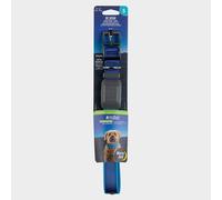 Nite Ize NiteDog Rechargeable LED collar, USB Rechargeable Light Up Dog collar wMetal Buckle, Water Resistant, Small, Blue