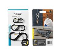 Nite Ize S Biner Slidelock Stainless Key Ring 3 Units Black