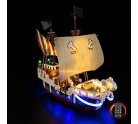 Nitemode Compatible with Lego The Going Merry Pirate Ship ONE Piece 75639, Upgraded Remote Control Multi-Light Effect Sequence Design(No Model)