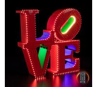 Nitemode LED Light Kit Compatible with Lego 31214, Upgraded Love Sculpture Models Set Lighting Accessories,No Model(Remote Control Version)