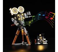 Nitemode LED Light Kit Compatible with Lego 43230, UpgradedWalt Tribute Camera Models Set Lighting Accessories,No Model(Sound Version)