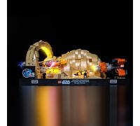 Nitemode LED Light Kit Compatible with Lego 75380, Upgraded Mos ESPA Podrace Diorama Models Set Lighting Accessories,No Model(Brightness Adjustable)