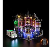 Nitemode LED Light Kit Compatible with Lego 76300 Arkham Asylum, Upgraded Models Set Lighting Accessories,No Model(Remote Control Version)