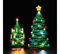 Nitemode LED Light Kit Compatible with Lego Christmas Tree 40573, Upgraded with Original Movie Soundtrack Lighting Accessories,No Model(Sound Version)