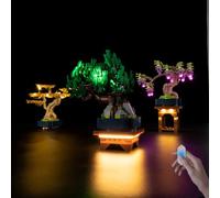 Nitemode LED Light Kit Compatible with Lego Mini Bonsai Trees 10373, Upgraded Brightness Adjustable Lighting Accessories(No Model)