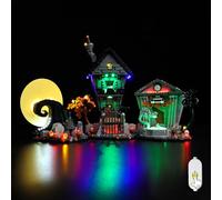 Nitemode LED Light Kit Compatible with Lego Nightmare Before Christmas, Upgraded 21351 Disney Jack Skellington Lego Models Set Lighting Accessories (No Model)