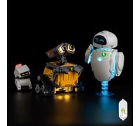 Nitemode LED Light Kit Compatible with Lego Pixar Wall-E & EVE 43279, Upgraded Brightness Adjustable Lighting Accessories(No Model)