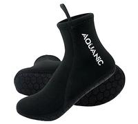 nitescuba Neoprene Socks,3mm Thermal Anti-slip Diving Socks Boots for Men Women Snorkeling Sailing Swimming Surfing,Middle White SBlack M