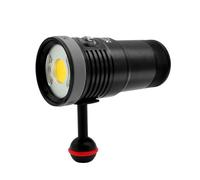Nitescuba Scuba Diving Light Underwater Video Light 6000 Lumen Waterproof Flashlight for 100m/330ft CRI=90 Underwater Photography,which Connected to Filters or Optical Snoot