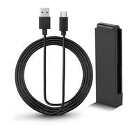 Nitho Charge and Play Grip Compatible with Switch Dual Controller, 4 Meters Extra Long Type-C Cable Allow Playing While Charging, Dual Handles Adapter to Charge 2 Remotes Simultaneously