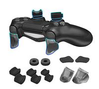 NiTHO FPS Gaming Kit Compatible with PS4 Controllers, Set of 2 Analog Mini-stick Enhancers, Set of 2 Ergonomic Extension Triggers, Set of 2 Anti-Slip Trigger Stickers, 3 Sizes of 2 Concave Thumb Grips