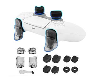 NiTHO FPS Gaming Kit Compatible with PS5 Controller, Set of 2 Analog Mini-stick Enhancers, Set of 2 Ergonomic Extension Triggers and Buttons, 3 Sizes of 2 Gameplay Control Concave Thumb Grips