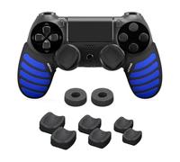 NiTHO Gaming Kit Compatible with PS4 Controllers, Set of 2 Anti-Sweat Silicone Handle Horns Skin Grip, Set of 2 Analog Mini-stick Enhancers, 3 Sizes of 2 Concave Thumb Grips