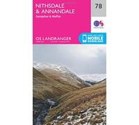 Landranger 78 Nithsdale & Annandale, Sanquhar & Moffat Map With Digital Version, Pink One Size