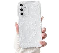 NITITOP Compatible with Samsung Galaxy S25 Case Cute Clear Sea Ocean Design Whale Animal Shell Pattern for Women Men Girls Full Camera Lens Shockproof Protective Phone Cover - White Fish