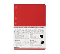 Nitoms S4144 STALOGY Notebook, 1/2 Ear, A5, Solid Color, Red