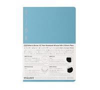 Nitoms S4145 STALOGY Notebook, 1/2 Ear, A5, Plain, Blue