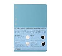 Nitoms S4153 STALOGY Notebook, 1/2 Ear, A5, Dot Square, Blue