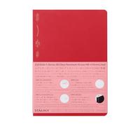 Nitoms SS0108 STALOGY Notebook, A5, Horizontal Ruled, 365 Days Notebook, Red