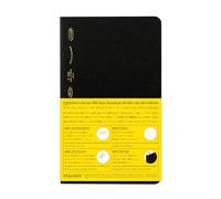 Nitoms SS1019 STALOGY Notebook, A6, Slim, Squared, 365 Days Notebook, Black