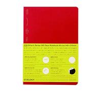 Nitoms STALOGY Notebook, A5 Graph 365 Days Notebook, Red S4105