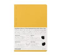 Nitoms STALOGY S4146 Notebook, 1/2 Year Notebook, A5, Plain, Yellow