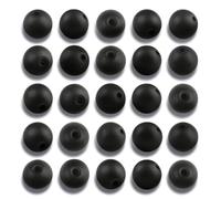 NITOPUPU 100Pcs 10mm Matte Black Onyx Agate Beads for Jewelry Making, Natural Round Loose Gemstone Stone Bead for Necklace Bracelets, Crafts for Adults with Crystal Stretch Cord