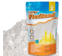 NiToy 2.2Lbs/1kg Play Sand, Never Dries Out-Fun for 3 Years and up Kids Bulk Refill for Sensory Sand Box Toys, Ideal for Shaping, Squeezing and Molding(White)