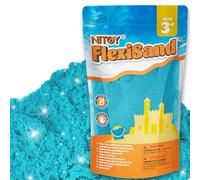 NiToy 2.2Lbs/1kg Play Sand, Never Dries Out-Fun for 3 Years and up Kids Bulk Refill for Sensory Sand Box Toys, Ideal for Shaping, Squeezing and Molding(Dark Blue)