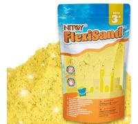 NiToy FlexiSand 1 kg/2.2 lb Mouldable Play Sand, Yellow