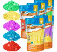 NiToy FlexiSand 5 kg Value Pack, Coloured Mouldable Play Sand, 5 Colours