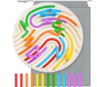 NiToy Silicone Sensory Busy Board, Montessori Travel Fidget Toy