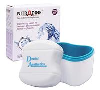 Nitradine Tablets & Cleaning Bath: Denture & Retainer Cleaner (Bath & 1 Box of 20 Nitradine Tablets)