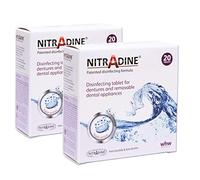 Nitradine Tablets x 2 Boxes ~ (40 Tablets) Cleaning & Disinfecting Orthodontic Appliances & Dentures