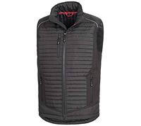 NITRAS Sleeveless Jacket - Bodycon Vest - Zip Up Work Jacket - Chest and Side Pockets, Schwarz, 5XL, Schwarz, 5XL