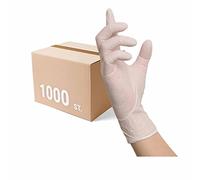 NITRAS White Wave 8310 Disposable Gloves, Powder Free, Extremely Tear-resistant, Perfect in a Dosing Box, Size 8, Pack of 10