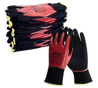 Nitrex 360FC Work and Safety Gloves, Bag of 10 Pairs, Size 8 - General Handling Gloves, Double Dipped Flat Nitrile and Sandy Nitrile Palm Coating