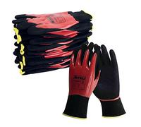 Nitrex Unigloves 360FC - 10 pairs - General Handling Gloves with NitreGrip Technology, Flat Nitrile and Sandy Nitrile, in Black/Red