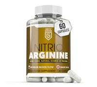 Nitric L-Arginine Natural Protein Source Supplement, Nitric Oxide Booster - Supports Performance, Energy & Stamina - 30 Capsules - Vegan & Vegetarian Friendly - UK Made Herbal Supplement