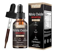 Nitric Oxide Booster - 60ml High Strength Liquid Drop with L-Arginine & L-Citrulline - Nitric Oxide Capsules Substitute for Men & Women - Supports Circulation, Endurance & Recovery - Hebal and Vegan