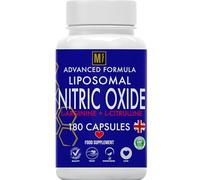 Nitric Oxide Supplement | L-Arginine, L-Citrulline & Beetroot Complex | 180 Capsules | 3 Month Supply, 2-A-Day | Liposomal Max Absorption | Energy, Circulation & Muscle Recovery Support | UK Company