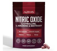 Nitric Oxide Supplements 6500mg | Nitric Oxide Supplements for Men | L Arginine and L Citrulline with Beetroot Nitric Oxide Booster | Supports Blood Flow & Blood Pressure | 120 Capsules