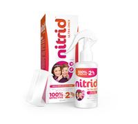 Nitrid Ultra Once All-in-One Head Lice Treatment Spray & Comb - 100% Effective on Lice & Eggs in 2mins, Includes Spray 120ml & Nit Comb -
