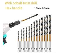 Nitride Coated HSS Drill Bits Featuring Quick Change Design for DIY Enthusiasts (4mm)